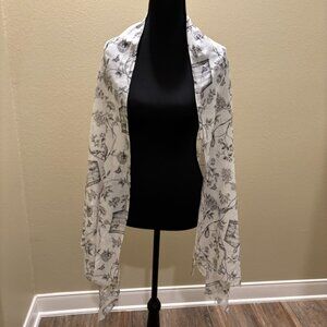 Birdcage White Accessories Scarf Wrap